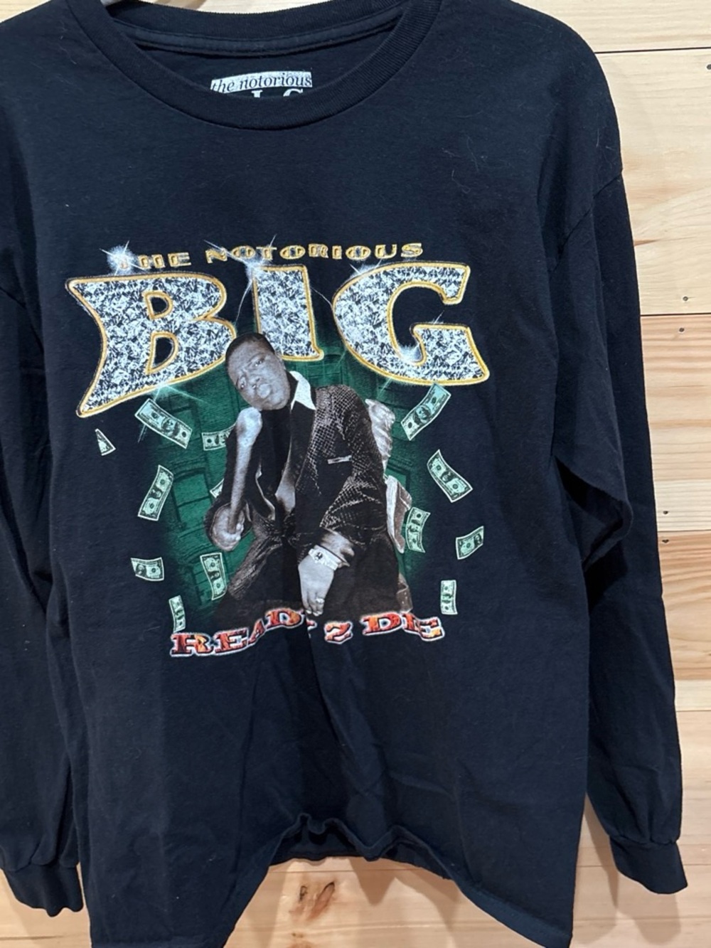 The Notorious B.I.G. Black Graphic Long-Sleeve Tee